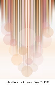Abstract transparent circles on colored striped background.Background.