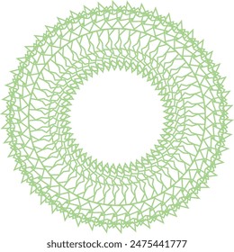 Ein abstraktes, transparentes, kreisförmiges spiralförmiges Muster-Design-Element.
