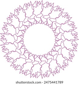 An abstract transparent circular spiral line art pattern design element.