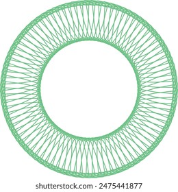 Ein abstraktes, transparentes, kreisförmiges spiralförmiges Muster-Design-Element.