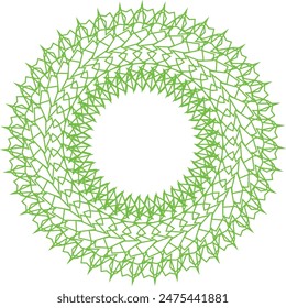 Un elemento de diseño de patrón de arte de línea espiral circular transparente abstracto.
