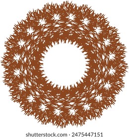 Ein abstraktes, transparentes, kreisförmiges spiralförmiges Muster-Design-Element.