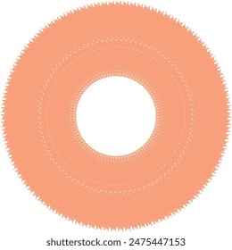 Ein abstraktes, transparentes, kreisförmiges spiralförmiges Muster-Design-Element.