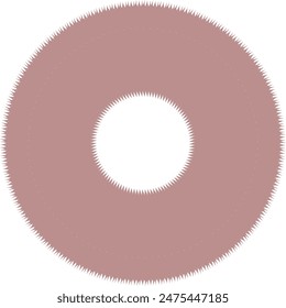 An abstract transparent circular spiral line art pattern design element.