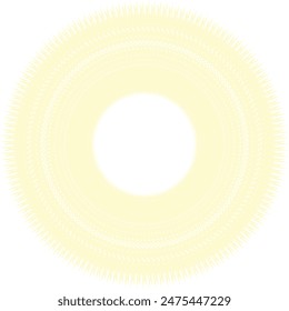 An abstract transparent circular spiral line art pattern design element.