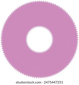 An abstract transparent circular spiral line art pattern design element.