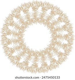 An abstract transparent circular spiral line art pattern design element.