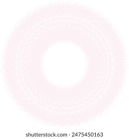 Un elemento de diseño de patrón de arte de línea espiral circular transparente abstracto.