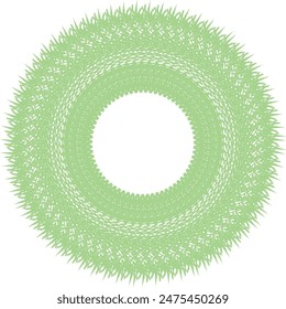 Un elemento de diseño de patrón de arte de línea espiral circular transparente abstracto.