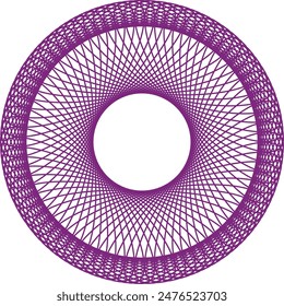 Un elemento de diseño de forma circular circular transparente abstracto.