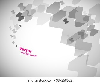 Abstract transparent grey background.