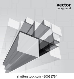 Abstract transparent grey background vector