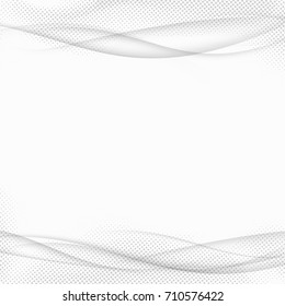 Abstract transparent halftone lines modern background. Vector illustration