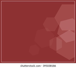 Abstract of transparent hexagon background
