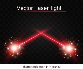 Abstract. Transparent is isolated on a black background. Laser beam. Vector illustration.