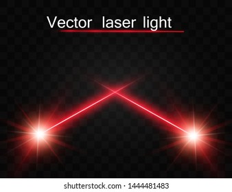 Abstract. Transparent is isolated on a black background. Laser beam. Vector illustration.