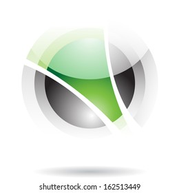 Abstract Transparent looking Ball Icon