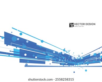 Abstract transparent overlapping background. Gradient vector image. Technology background with overlapped geometric squares.