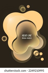 Abstract transparent overlay shapes. Wavy shapes, smooth fluid gradient elements, flow lines. Trendy futuristic design for banner, flyer, poster, logo. Vector illustration.