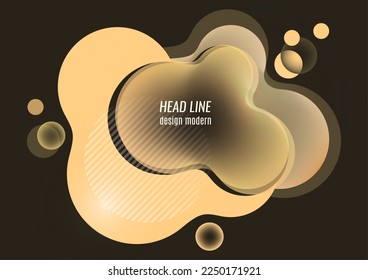 Abstract transparent overlay shapes. Wavy shapes, smooth fluid gradient elements, flow lines. Trendy futuristic design for banner, flyer, poster, logo. Vector illustration.