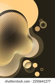 Abstract transparent overlay shapes. Wavy shapes, smooth fluid gradient elements, flow lines. Trendy futuristic design for banner, flyer, poster, logo. Vector illustration.