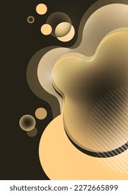 Abstrakte transparente Overlay-Formen. Weit reichende Formen, glatte Farbverlauf-Elemente, Fließlinien. Trendy futuristische Design für Banner, Flyer, Poster, Logo. Vektorgrafik.