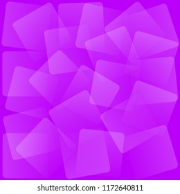 Abstract transparent square shapes with gradient. Light pink background. Cover for your solution.Vector Illustation.
