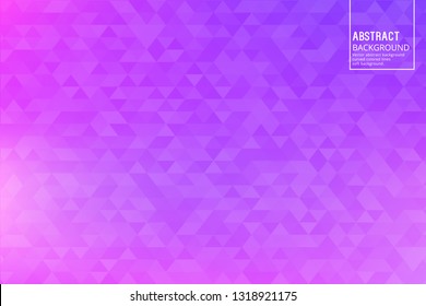 Abstract Transparent Triangles on Violet Background . Vector Design Template with Soft Gradient, for Posters, Slides, start pages.