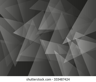 Abstract transparent triangles. Vector background