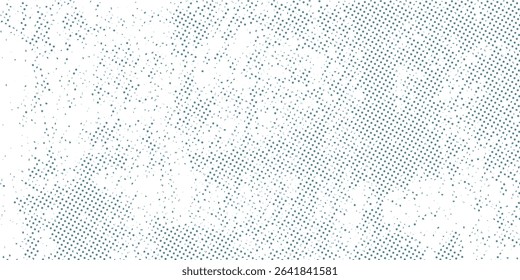Abstract Transparent Vector Gradient Blue Color Halftone Background Staggered Dots Pattern Modern