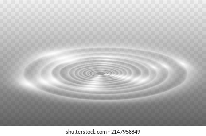 Abstract Transparent Vector Wave From Water Drop Overlay Template  For Your Design EPS10