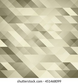 Abstract transparent  wallpaper with triangle textured design: golden palette