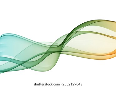 Abstract transparent wave, perfect for backgrounds, branding or minimalistic art compositions.