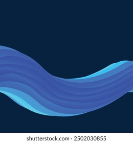 Abstract transparent wave presentation background