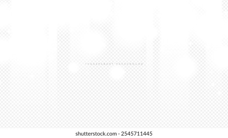 Abstract transparent white background with decorative circle shape