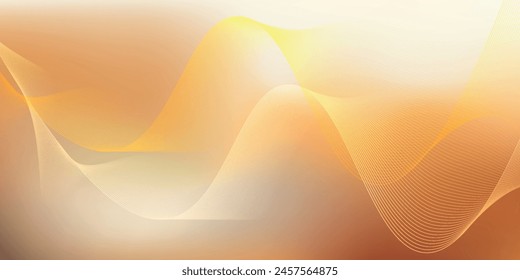 Abstractas diseño de ondas verdes amarillas transparentes con curvas suaves y sombras suaves sobre fondo moderno limpio.eps10