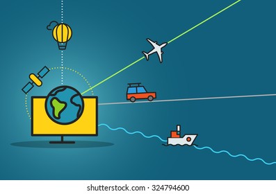 Resumen del plan de transporte. Concepto de diseño plano