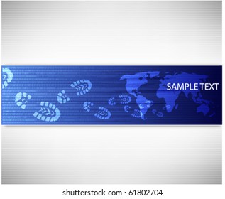 Abstract Travel banner