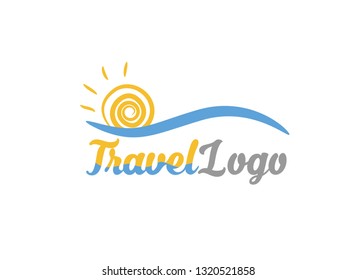 Abstract travel logo concept