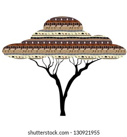 Abstract tree African savanna