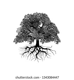 abstract tree ancient vector illustration