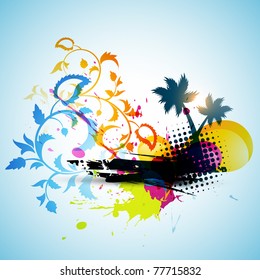 abstract tree artwork. Eps10 vector