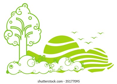 abstract tree background
