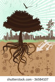 abstract tree background