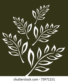 abstract tree branch, symbol of nature