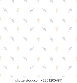 Abstract tree branches seamless vector pattern. Cute hand drawn lineart floral background for kids room decor, nursery art, apparel, packaging, print, wrapping paper, textile, fabric, wallpaper, gift.