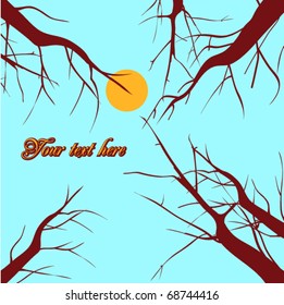 Abstract tree card.