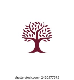 Logo-Vorlage für abstrakte Baumfirmen
