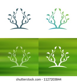 Abstract tree concept logo.
