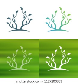 Abstract tree concept logo.